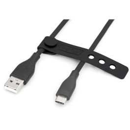 DIGITUS USB 2.0 kabel Typ C -A Silikon St/St 2m schwarz