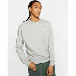 Sudadera sin Capucha Hombre Nike Sportswear Club Gris Gris claro M