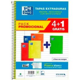 Oxford Cuaderno Espiral Classic White&Erase 80H Folio 1 Línea T-Extradura Pack 4+1 Colores Surtidos Precio: 17.89000004. SKU: B14Z39DNZM