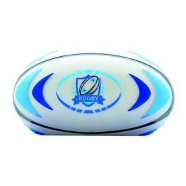 Lexibook LEX1695205329936 Despertador digital con luz nocturna luminosa 3D de pelota de rugby y efectos de sonido