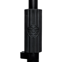 SBG Soporte de Micrófono Recto de Suelo con Base Redonda 30cm | Altura Ajustable 889-1625mm | Acero Negro