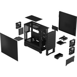 Fractal Design Caja PC Pop Air Black Solid FD-C-POA1A-01 ATX micro ATX Mini-ITX Full Torre Color Negro Ancho 215mm Profundidad 473.5mm Altura 454mm