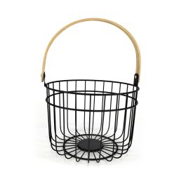 Quttin Cesta Organizador Redonda Rustic, 28x26.5x22 cm (12 Unidades)