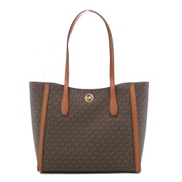 Bolso de Hombro Michael Kors Leida Marrón 34 x 29 x 12 cm