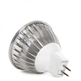 Epistar Bombilla LED GU5,3 4W 300Lm 6000K MR16 24V 40.000H [CA-MR16-24V-4W-CW]
