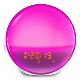 Muvit Lampara Io RGB - Despertador Inteligente con Luz Ambiente, Control por App, Compatible con Google Home, Alexa y Siri Muvit Lampara Io RGB - Despertador Inteligente con Luz Ambiente, Control por App, Compatible con Google Home, Alexa y Siri