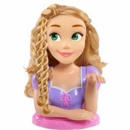 Disney DIS0886144873621 Cabezal de Peinado de Lujo Rapunzel con 12 Accesorios y Guía para Crear Estilos | Juguete Educativo para Niñas