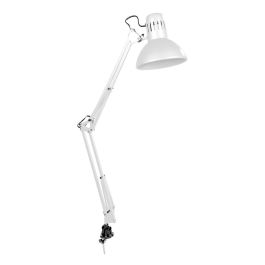 Edm Flexo arquitecto modelo Melbourne con mordaza de fijación color blanco E27 60W Precio: 28.49999999. SKU: S7915369