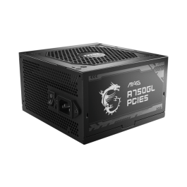 MSI MAG A750GL PCIE5 750W 80 Plus Gold ATX Negro, Fuente de Alimentación Modular, Ref: 306-7ZP8B11-CE0 Precio: 125.79000038. SKU: B1JJBQ36GF