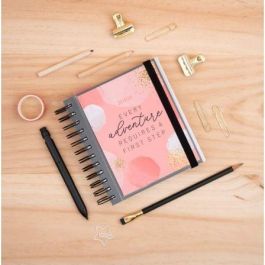 AGENDA ESCOLAR ERIK ADPM1915 GLITTER GOLD DREAMS - 14*16CM - SEPT. 19/JUNIO 2020 - 300PAG. 80G - REGLA MARCAPAGINAS - LAMINAS SEPARADORAS - PEGATINAS
