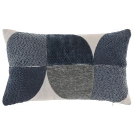 DKD Home Decor Cojín Boho de Algodón y Poliéster Gris Azul con Cremallera 50 x 30 cm (2 Unidades) Precio: 19.49999942. SKU: B1JKCC4MHR