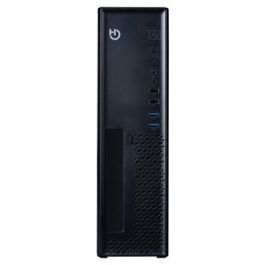 Hiditec SM10 Caja PC Sobremesa Chasis Slim ITX Compacta Negro, Compatible con Fuentes SFX, USB 3.0/2.0, ODD 5.25"