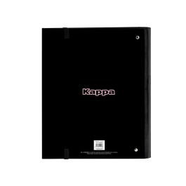 Carpeta de anillas Kappa Silver pink Negro Rosa 27 x 32 x 3.5 cm