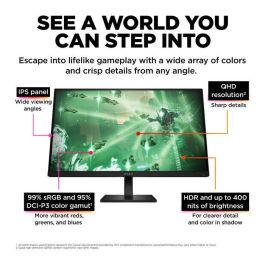 HP OMEN 27q Monitor Gaming 27 Pulgadas QHD 165Hz