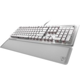Turtle Beach Vulcan II Max Teclado Gaming – Diseño de tamaño completo, iluminación RGB, Switches lineales, Blanco