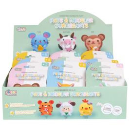 Jeux 2 momes Plastilina endurecedora Animal, pack surtido de 12 modelos: ratón, caballo, oveja, tigre, conejo y más