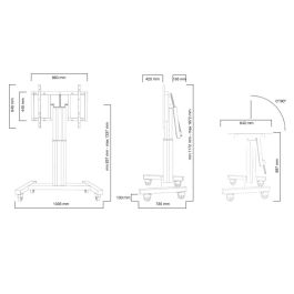 Soporte TV Neomounts PLASMA-M2500TBLACK 42" 100" 150 kg