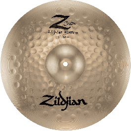 Zildjian Hi Hat 15" Z Custom Platillo B20 Bronze para Batería - Sonido Explosivo y Brillante para Escenario/Estudio
