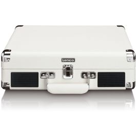 Lenco TT-115 Tocadiscos Portátil Bluetooth con Altavoces Estéreo Integrados, Diseño Vintage Creme