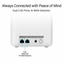 ASUS ZenWiFi BD4 (2-pack) Sistema WiFi Malla Doble Banda Wi-Fi 7 (802.11be) 2882 Mbps Color Blanco Antenas Internas