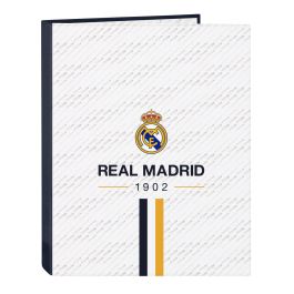 Safta Carpeta Folio 4 Anillas Real Madrid 1ª Equipación 23/24 - 26,5x33x4cm Blanca de Poliéster Precio: 5.89000049. SKU: B133FLZPZE