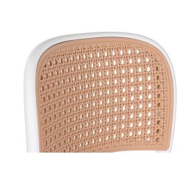 Taburete DKD Home Decor Blanco Marron 51 x 103 x 48 cm (4 Unidades) Taburete DKD Home Decor Blanco Marron 51 x 103 x 48 cm (4 Unidades)