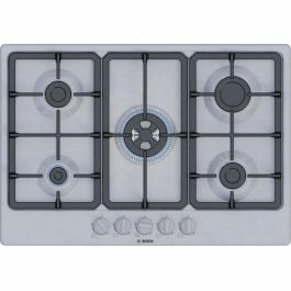 Bosch PGQ7B5K90 Placa de Gas Serie 4 de 5 Fuegos en Acero Inoxidable - 52 x 75 x 4,5 cm