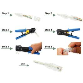LOGON TWPHT001 Herramienta de Crimpado para Conectores RJ11/45