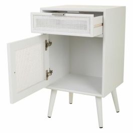 Mesita de Noche Alexandra House Living Blanco 36 x 71 x 42 cm