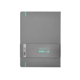 Antartik Cuaderno A4 Tapa Dura Hojas Puntos Gris y Turquesa 100 Hojas 80 gr FSC