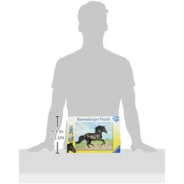 Ravensburger Puzzle XXL Semental Negro 200 Piezas Niño Paisaje y Naturaleza Edad 8-12 12803