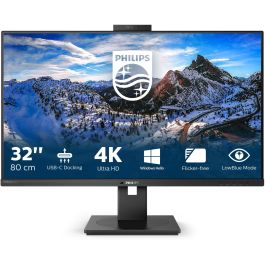 Philips 329P1H Monitor 31.5" 4K Ultra HD IPS, USB-C, Ethernet, HDMI, DisplayPort, Altavoces, Webcam, Negro