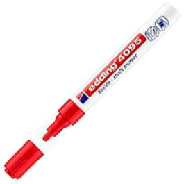 Edding Marcador Tiza Líquida 4095 Borrable Rojo Punta Redonda 2-3mm para Ventanas y Pizarras (10 Unidades) (10 Unidades) Precio: 29.49999965. SKU: S8421299