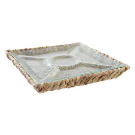 DKD Home Decor Bandeja Transparente Natural Cristal Fibra 33 x 5 x 33 cm Precio: 12.68999963. SKU: B1BZ2W6LRD