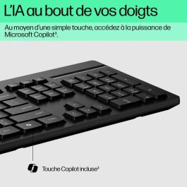 HP 125 Teclado Alámbrico para PC – Diseño Ergonómico y Confortable, Optimizado para Alta Productividad Diaria y Uso Continuo