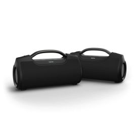 Hama Altavoz Soundbarrel Negro - Sonido Potente, Bluetooth 5.0, Resistente al Agua IPX6, Batería de 12h