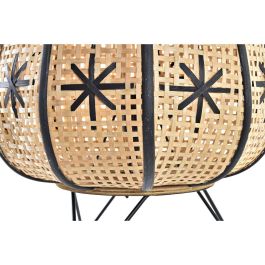 Lampara Sobremesa Tropical DKD Home Decor Marron Negro 37 x 47 x 37 cm