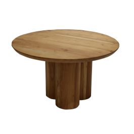 Mesa de Centro Home ESPRIT Marrón Natural Madera de acacia 80 x 80 x 45 cm