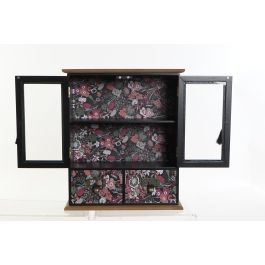 DKD Home Decor Joyero Shabby Glam Decoración Hogar de MDF y Cristal Negro Rosa 12x30x35 cm (2 Unidades) DKD Home Decor Joyero Shabby Glam Decoración Hogar de MDF y Cristal Negro Rosa 12x30x35 cm (2 Unidades)