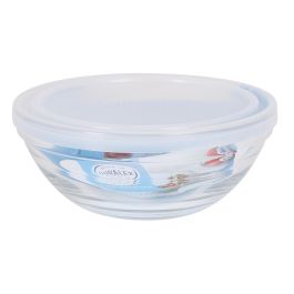 Duralex Bol Transparente con Tapa Freshbox 14 cm x 14 cm x 6 cm (12 Unidades)
