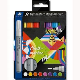 Staedtler Marcador De Tiza Líquida Lumocolor 344 C-Surtidos, Estuche 8 Ud - Para Pizarras, Vidrio, Espejos Precio: 10.69000031. SKU: B18BDPZ8NP