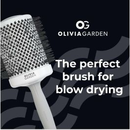 Olivia Garden Cepillo EXPERT Blowout SHINE White&Grey #80 mm - Tecnología iónica, cerámica y turmalina para cabello brillante Olivia Garden Cepillo EXPERT Blowout SHINE White&Grey #80 mm - Tecnología iónica, cerámica y turmalina para cabello brillante