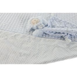 Peluche Manta Baby DKD Home Decor Azul Rosa 100 x 10 x 75 cm Set de 2 (3 Unidades)