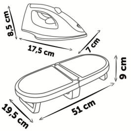Smoby SMO3032163301233 - Tefal - Tabla de planchar plegable para niños - a partir de 3 años