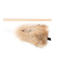 Gloria Palo de Juego para Gatos con Ratita de Piel de Conejo Real y Madera Natural, Activa Instinto, Fabricado en España Gloria Palo de Juego para Gatos con Ratita de Piel de Conejo Real y Madera Natural, Activa Instinto, Fabricado en España