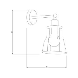 Artux Aplique de Pared Metal SKD-W1000 Estilo Industrial Retro para Comedores Dormitorios Cocinas Oficinas Restaurantes Cafeterías