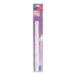 Inofix Colgador múltiple blanco 5 ganchos móviles con tornillos incluidos PVC