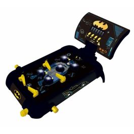 Lexibook Máquina de Pinball Electrónica Batman con Luz y Sonido, Pantalla LCD, 4 Flippers y 5 Obstáculos Iluminados para Niños +5 Años