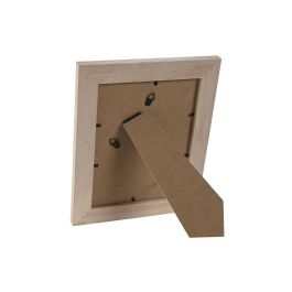 Marco de Fotos Home ESPRIT Marrón Beige Terciopelo Cristal Moderno (4 Unidades)