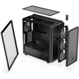 Endorfy ARX 700 ARGB TG Black Torre PC ATX ITX Micro ATX Negro Iluminación Multi